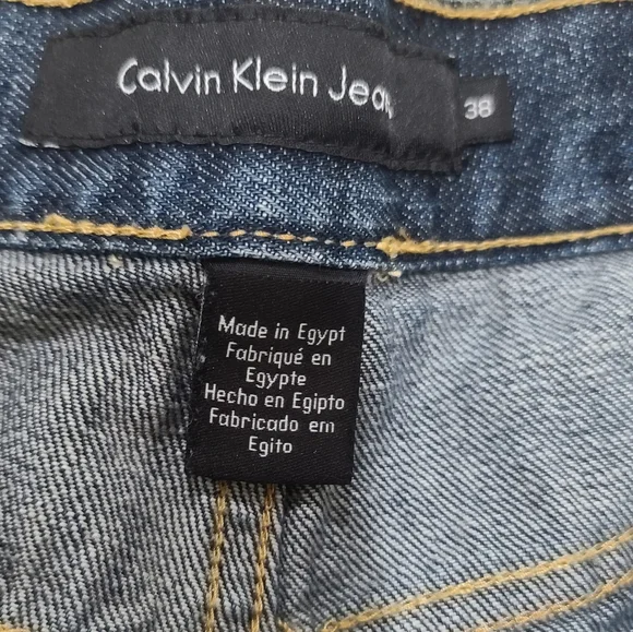 Calvin Klein Blue Men's Jeans, Size 38W - Picture 10 of 16